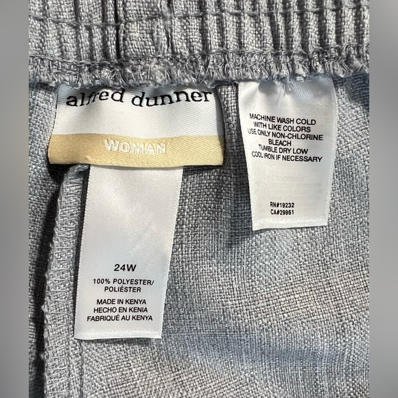 Alfred Dunner Lady Like, Classic Fit, Comfort Waist Proportioned Short, Gray 24W - Picture 10 of 10